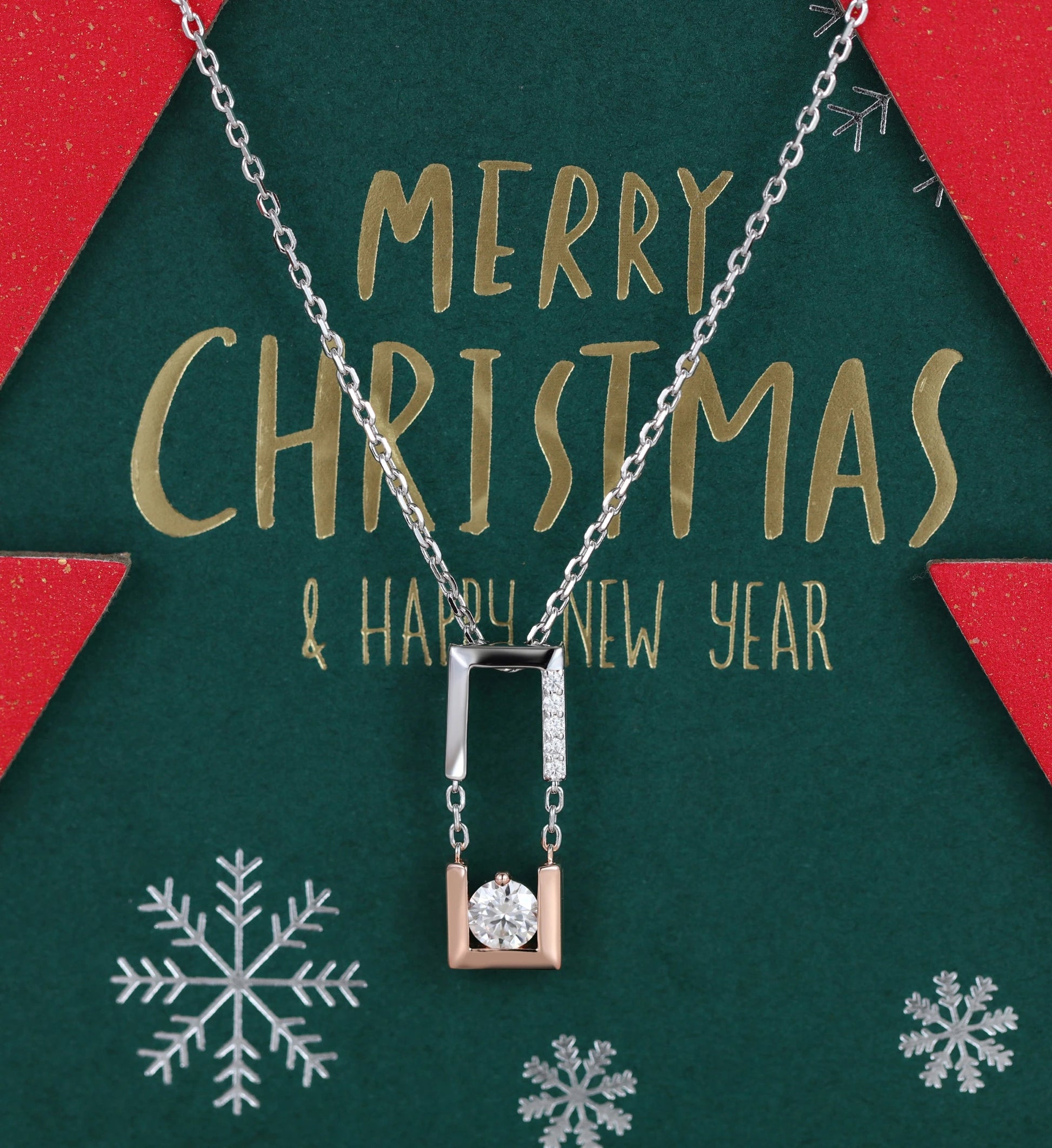 Round cut Moissanite Pendant Necklace with Diamonds Halo Accents