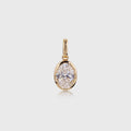 2.0 Carat Oval Cut Lab grown diamond Pendant Necklace