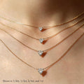 1.0 Carat Triangular Cut Lab grown diamond Pendant Necklace