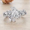 Nature Inspired  Pear cut 1.0CT~5.0CT  IGI Lab-grown Diamond Engagement Ring set