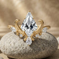 Vintage 1.0CT~3.0CT Kite cut Lab grown Diamond Engagement Ring