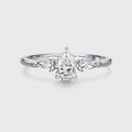 1.0CT~5.0ct Lab Grown Diamond Engagement Ring VVS Colorless, Minimalist Everyday Ring