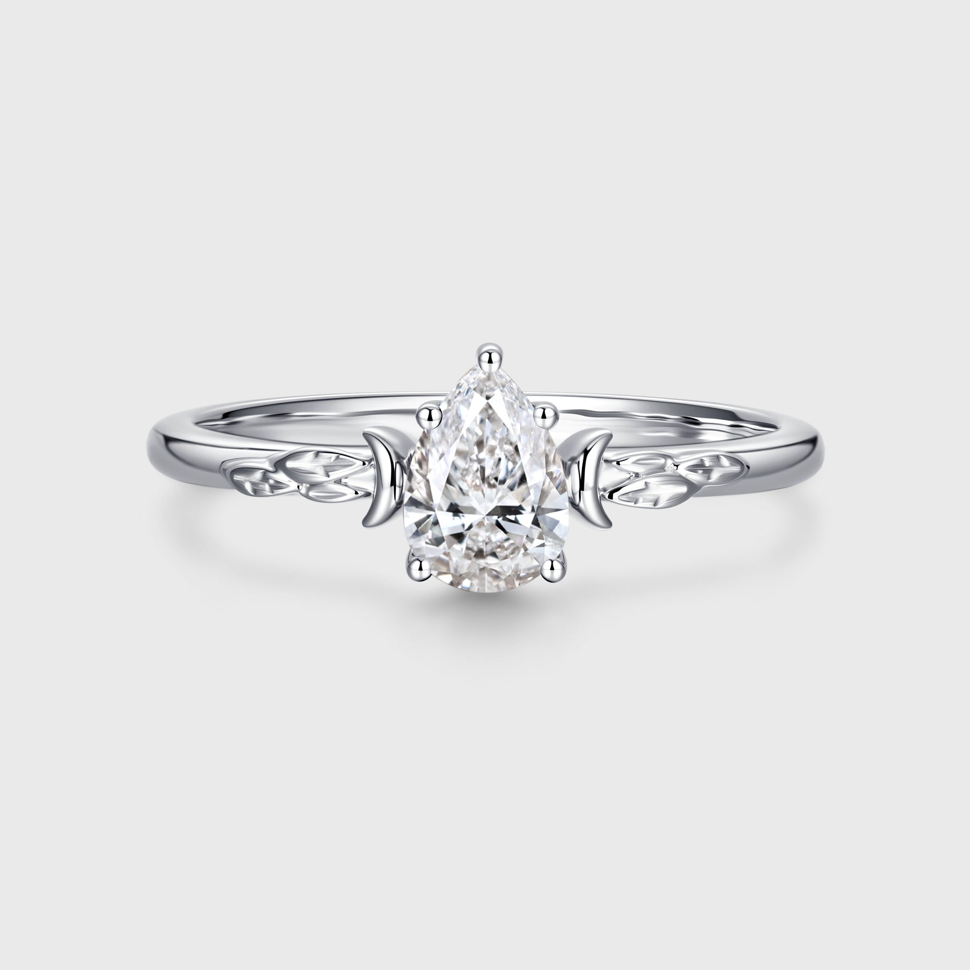 1.0CT~5.0ct Lab Grown Diamond Engagement Ring VVS Colorless, Minimalist Everyday Ring