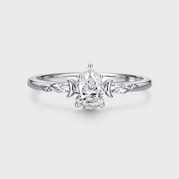 1.0CT~5.0ct Lab Grown Diamond Engagement Ring VVS Colorless, Minimalist Everyday Ring