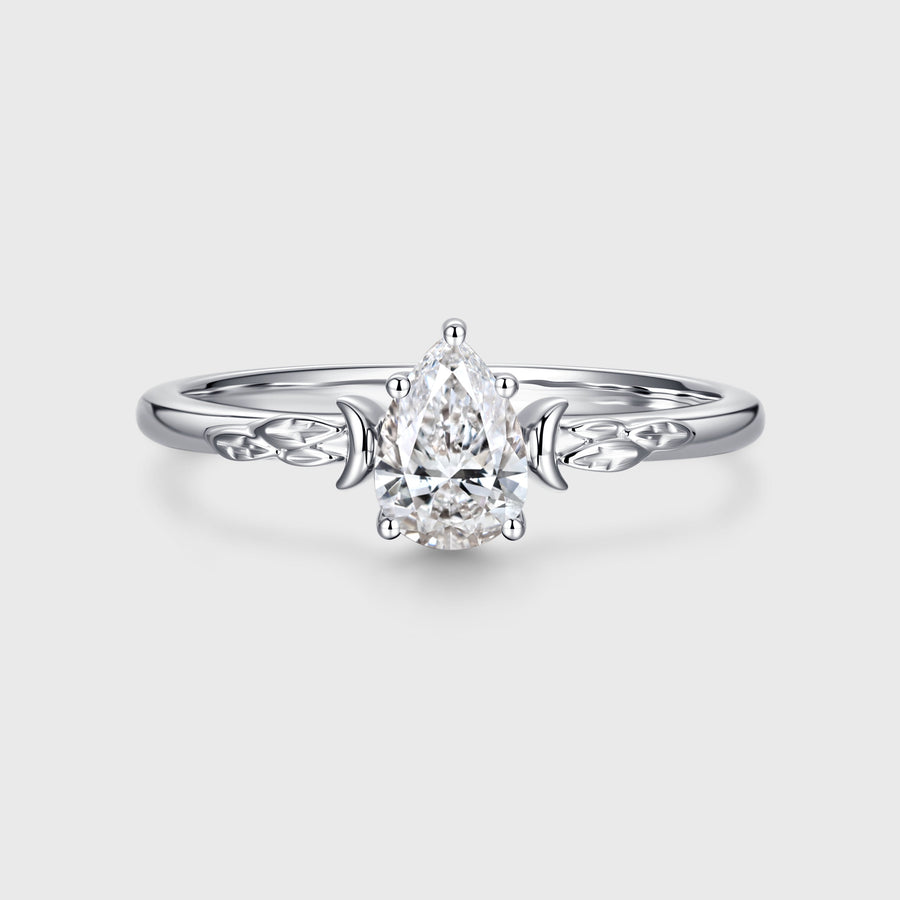 1.0CT~5.0ct Lab Grown Diamond Engagement Ring VVS Colorless, Minimalist Everyday Ring