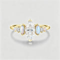 1.0CT~5.0CT Marquise cut Lab Grown Diamond Engagement Ring