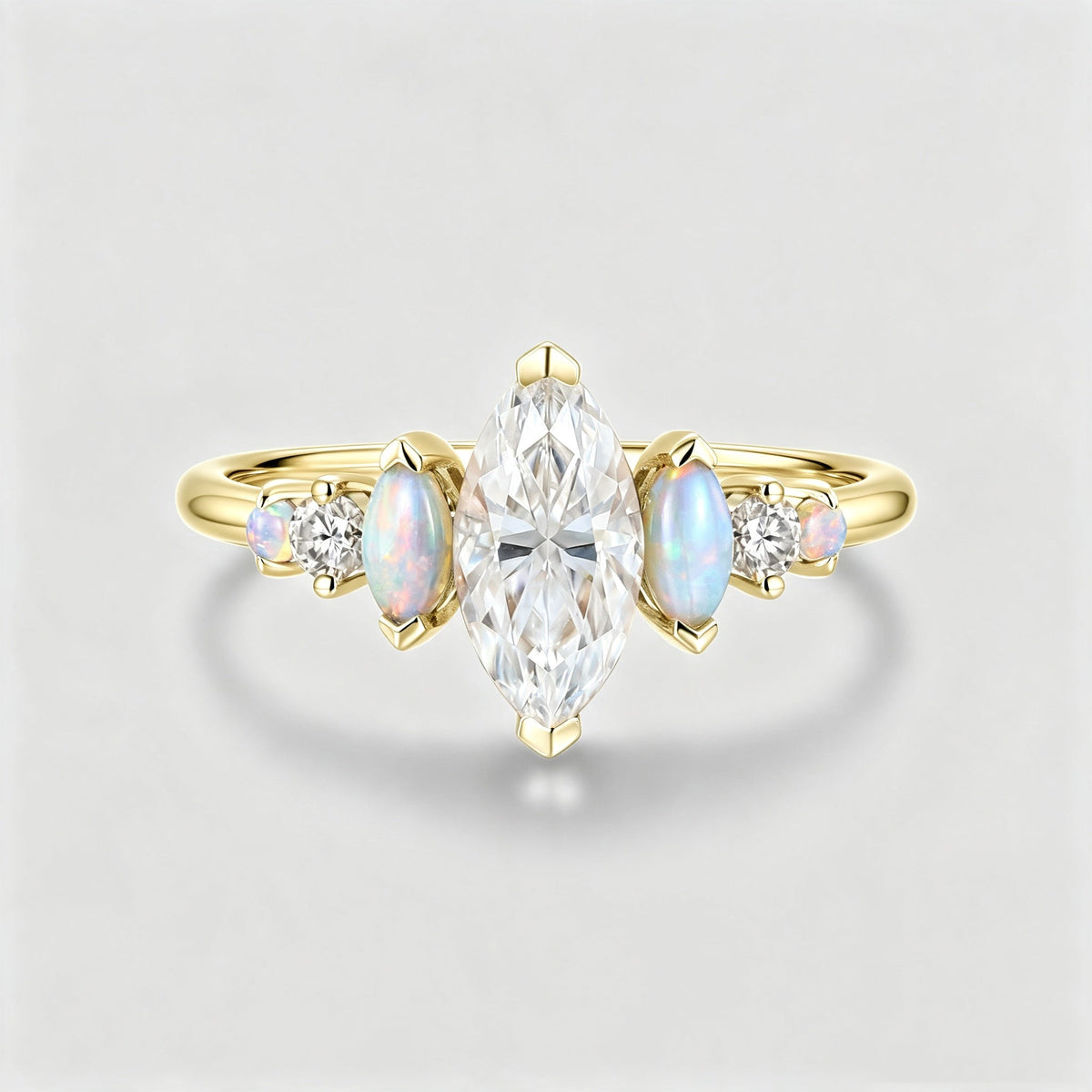 1.0CT~5.0CT Marquise cut Lab Grown Diamond Engagement Ring