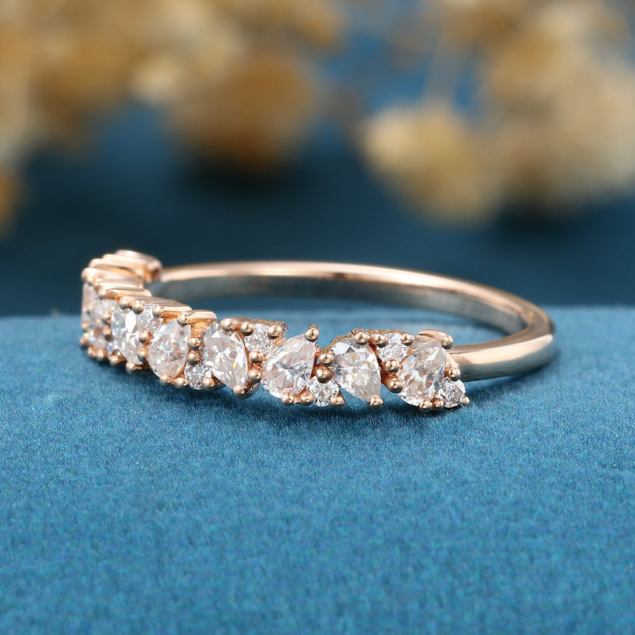 Round cut Moissanite | Diamonds Full Eternity Wedding Band (Copy)