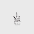 Round cut Lab grown Diamonds Star Drop Earrings Set