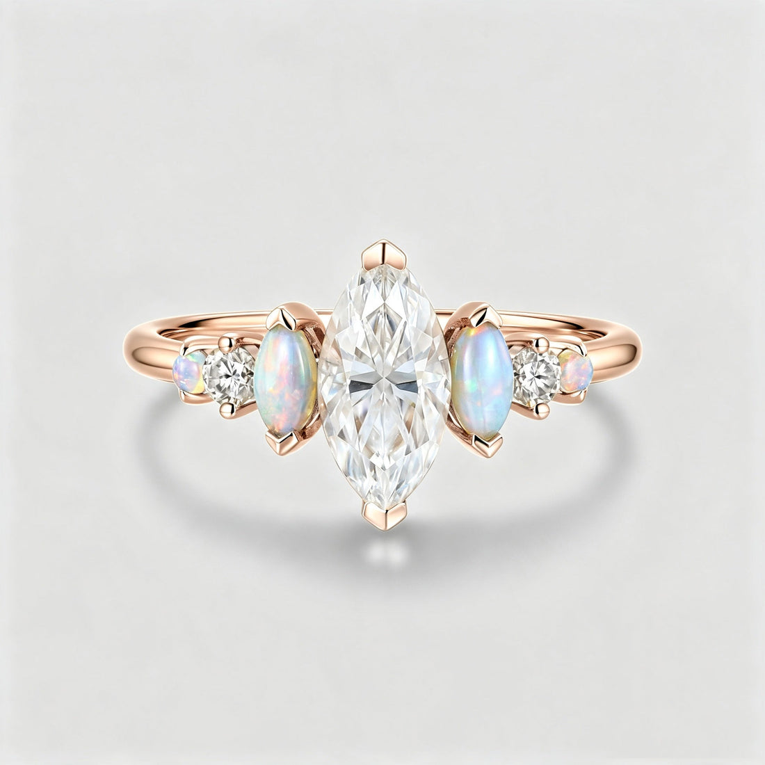 1.0CT~5.0CT Marquise cut Lab Grown Diamond Engagement Ring