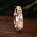 Luxury Men's Moss Agate Engagement Band - Solid gold men ring