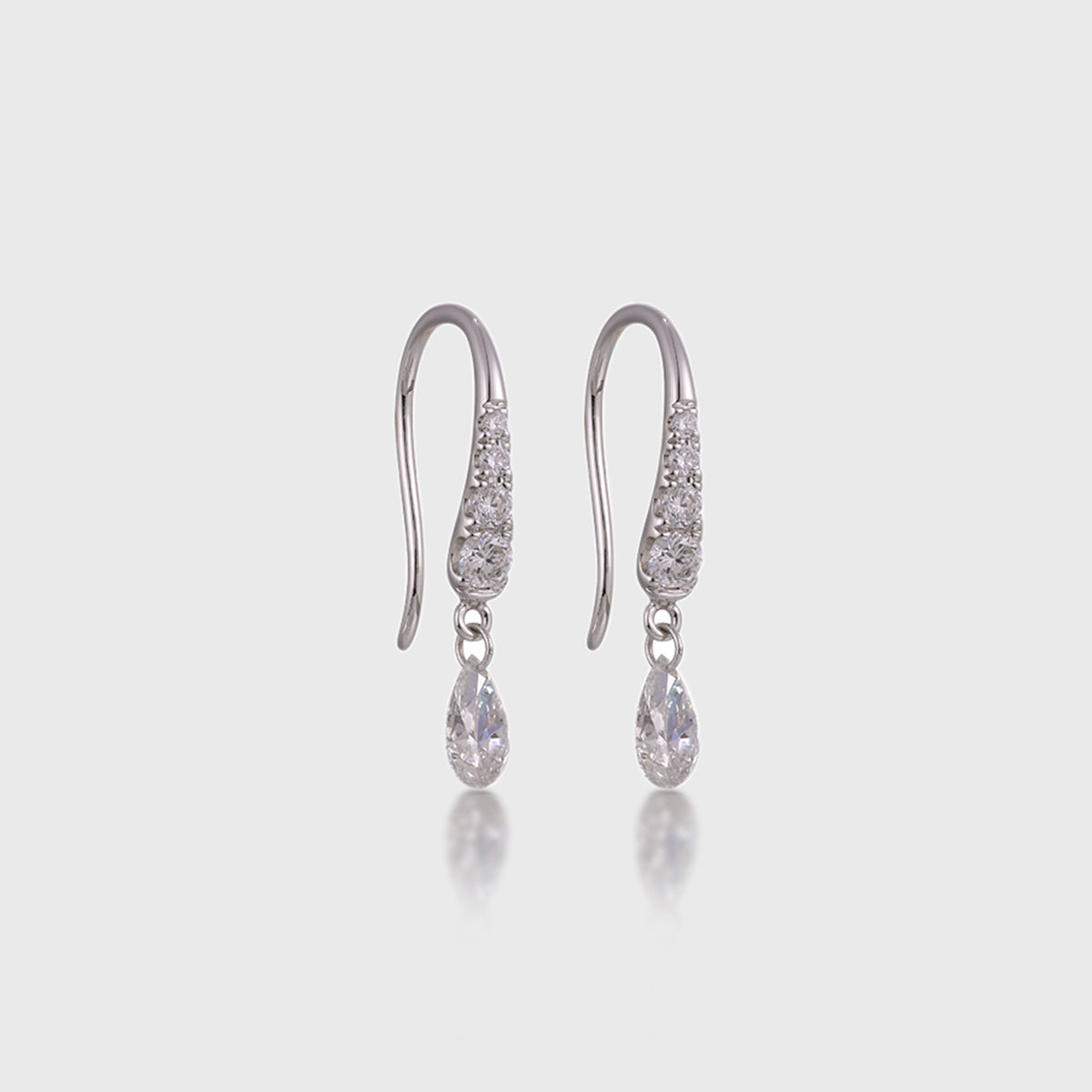Pear Lab grown Diamonds Earrings Set