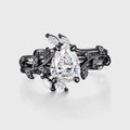 Nature Inspired  Pear cut 1.0CT~5.0CT  IGI Lab-grown Diamond Engagement Ring set