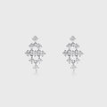 Round Lab grown Diamond Drop Earrings Set
