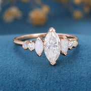 Marquise Moissanite Cut Engagement ring