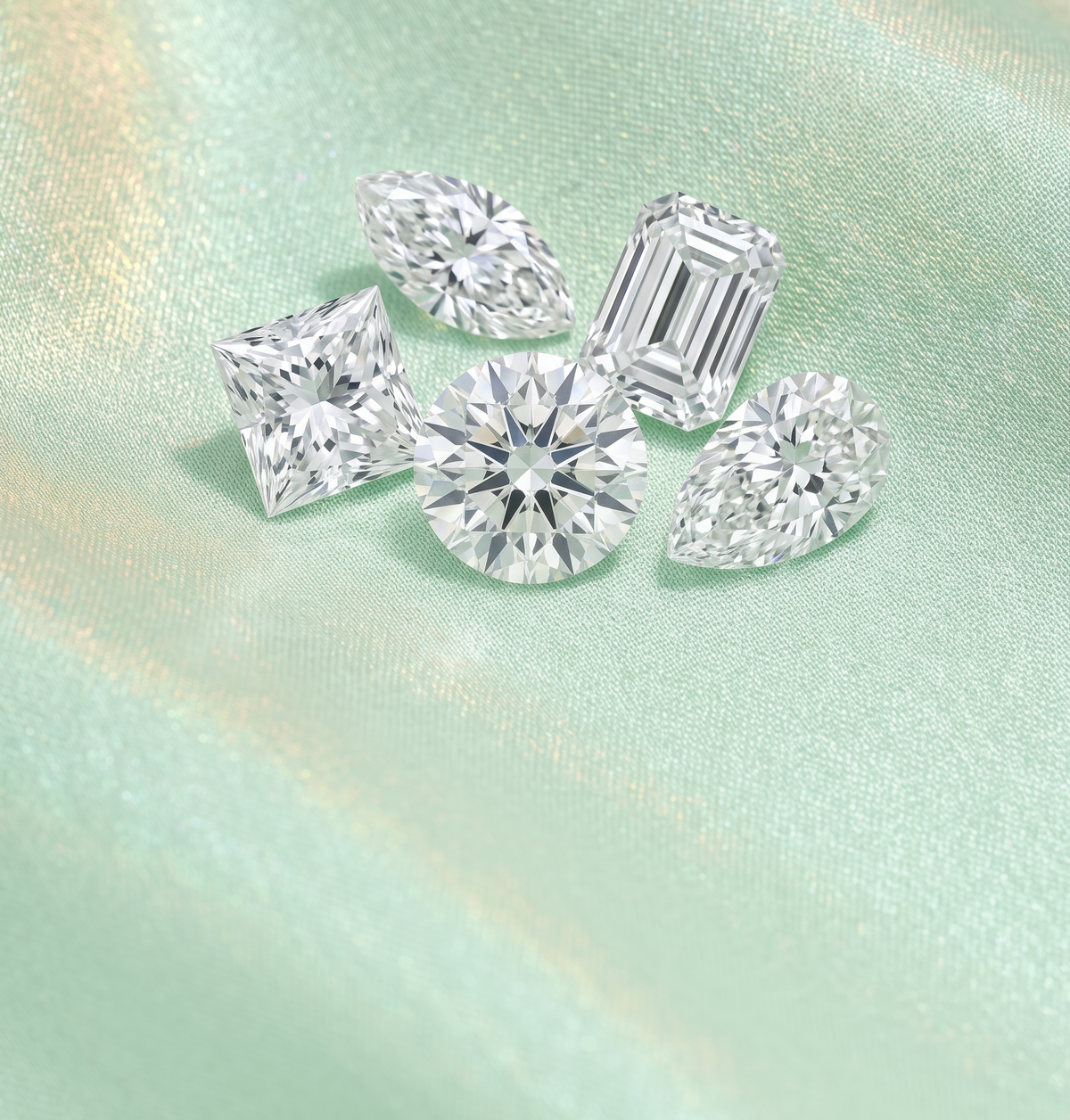 Lab-grown diamond cuts