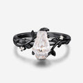 Natural Inspired Coffin Cut Moissanite Engagement Ring