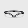 Moissanite | Diamond Curved Wedding Band