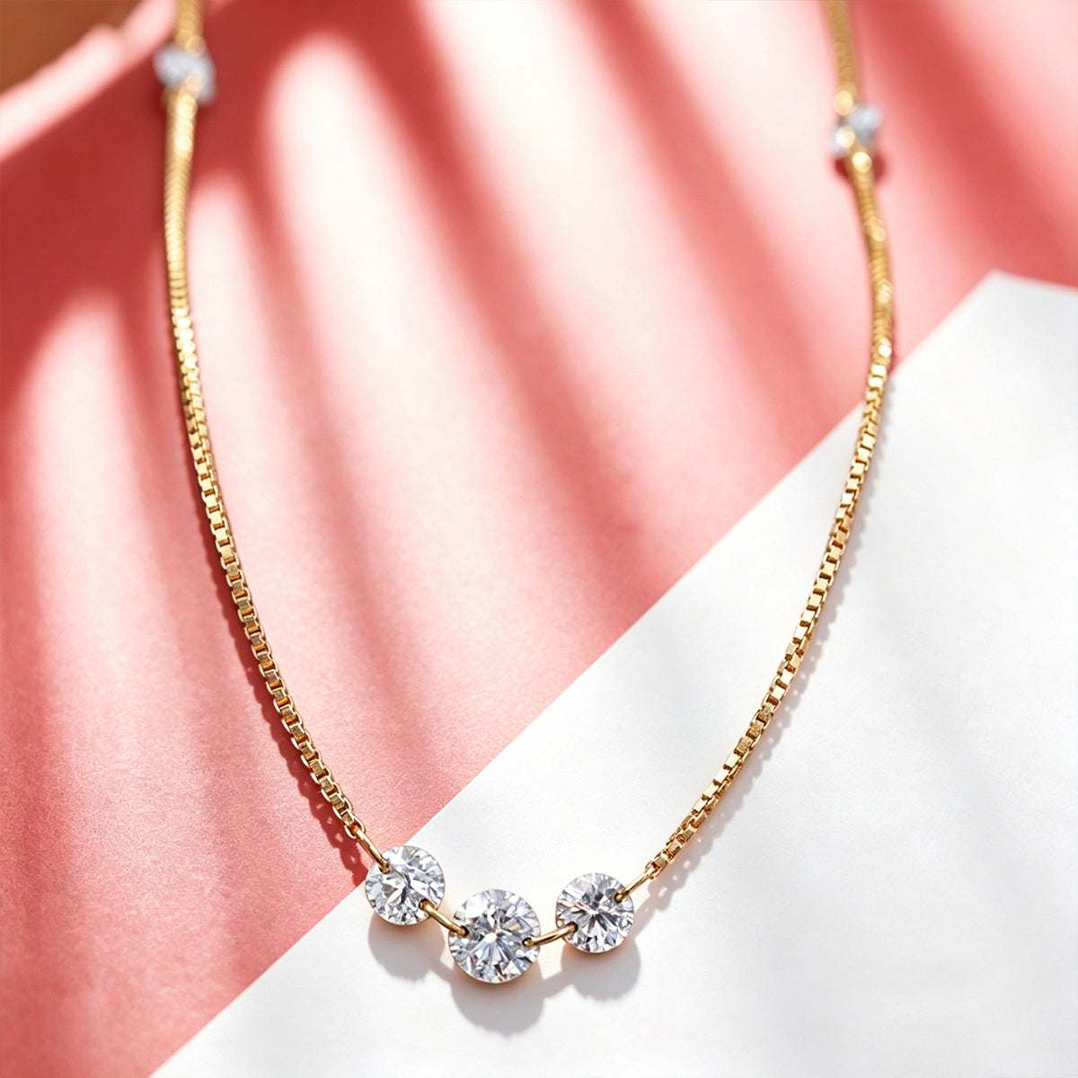 1.0Carat Round Lab grown diamonds Pendant Necklace