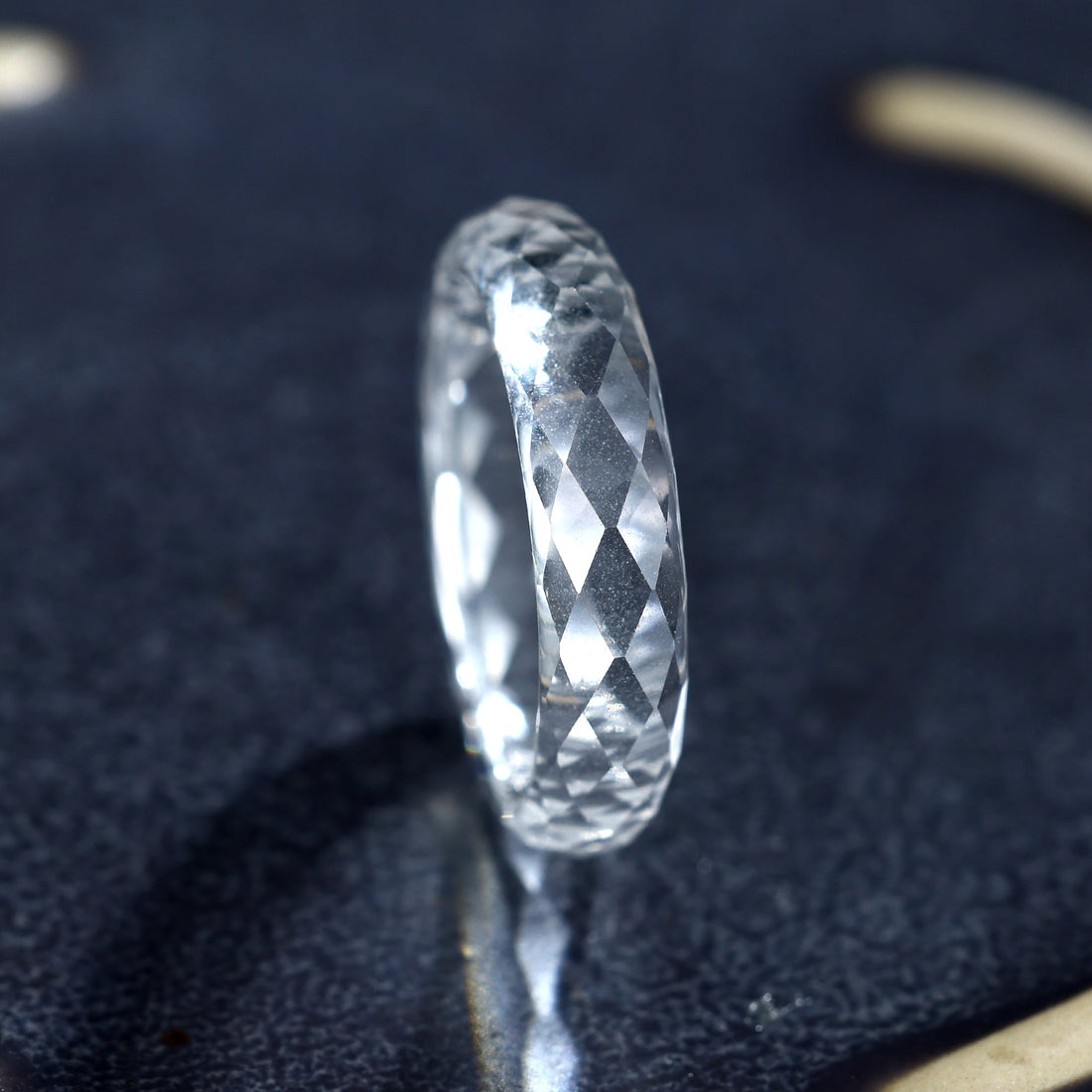 Lab-grown White Sapphire Ring