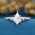 Kite Cut Lab grown Diamond Engagement Ring