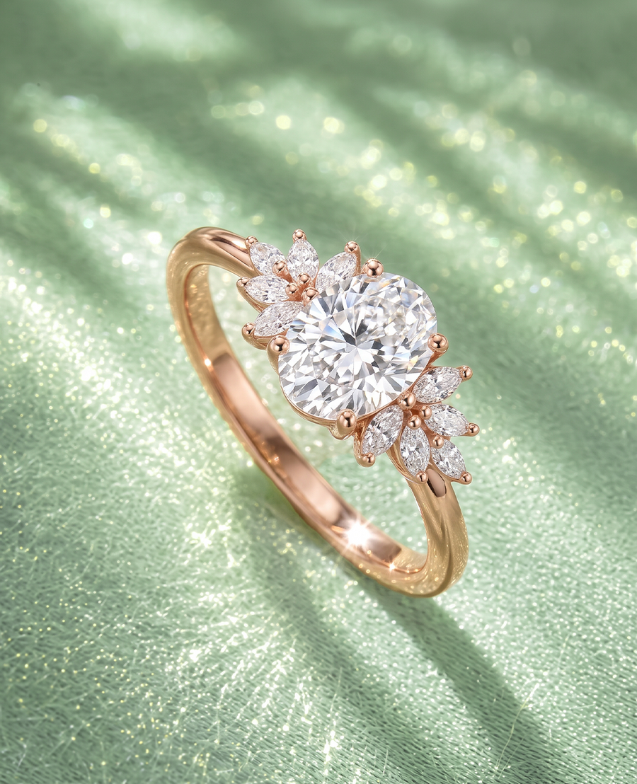 Moissanite accents