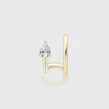 Pear Lab grown Diamonds Hoop Earrings Set