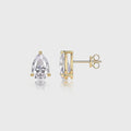Pear Moissanite Minimalist Studs Earrings Set