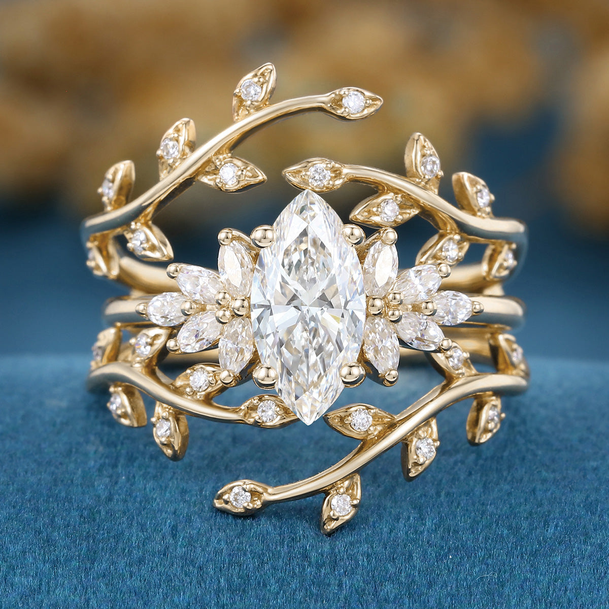 Oval cut 1.5Carat Lab grown Diamond Wedding bridal set (Copy)