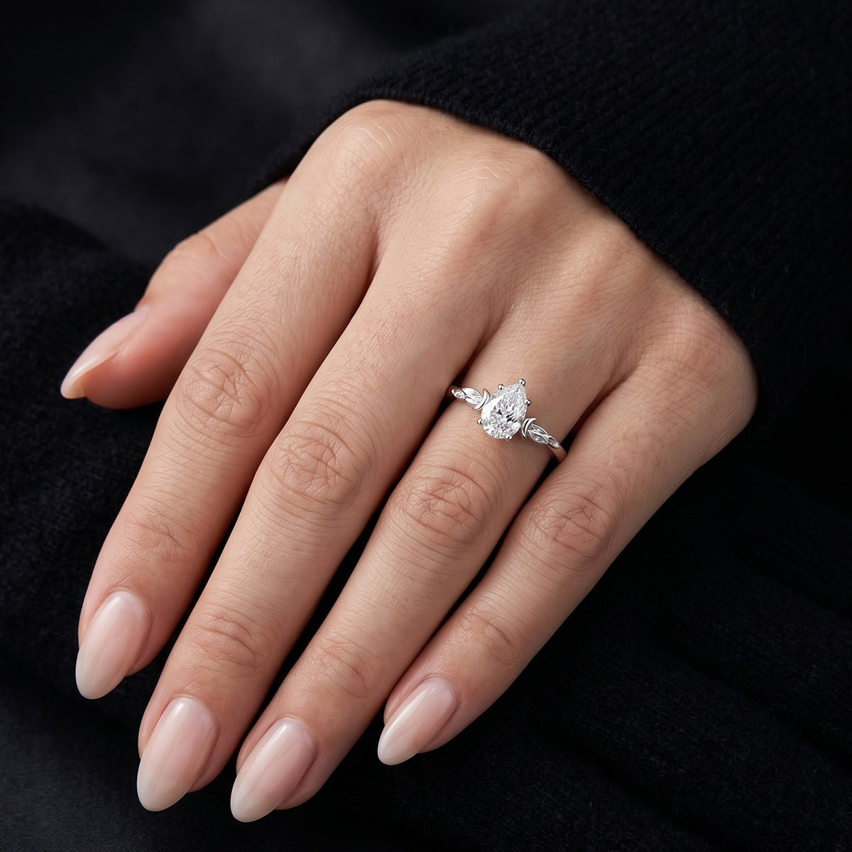 1.0CT~5.0CT Lab Grown Diamond Engagement Ring VVS Colorless, Minimalist Everyday Ring
