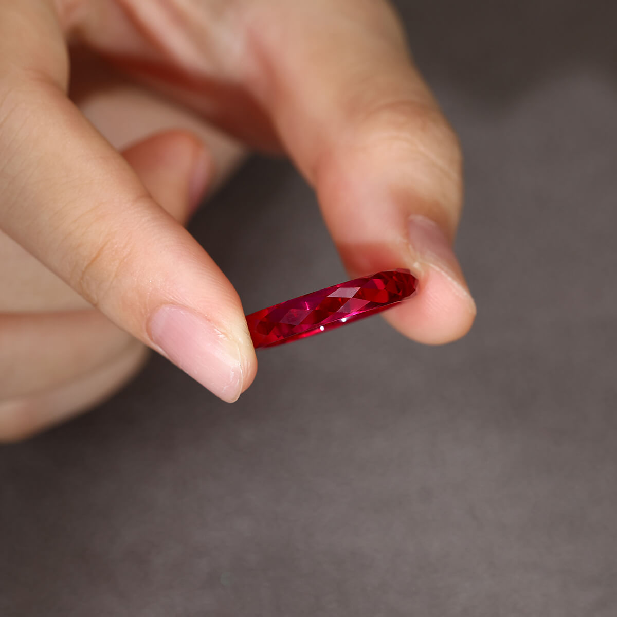 Lab-grown Ruby  Ring