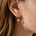 Round Lab grown Diamonds Hoop Earrings Set