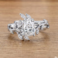Nature Inspired  Pear cut 1.0CT~5.0CT  IGI Lab-grown Diamond Engagement Ring set