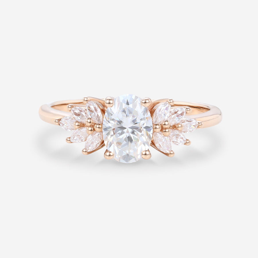 1.0Carat Oval cut Lab-Grown Diamond Engagement ring