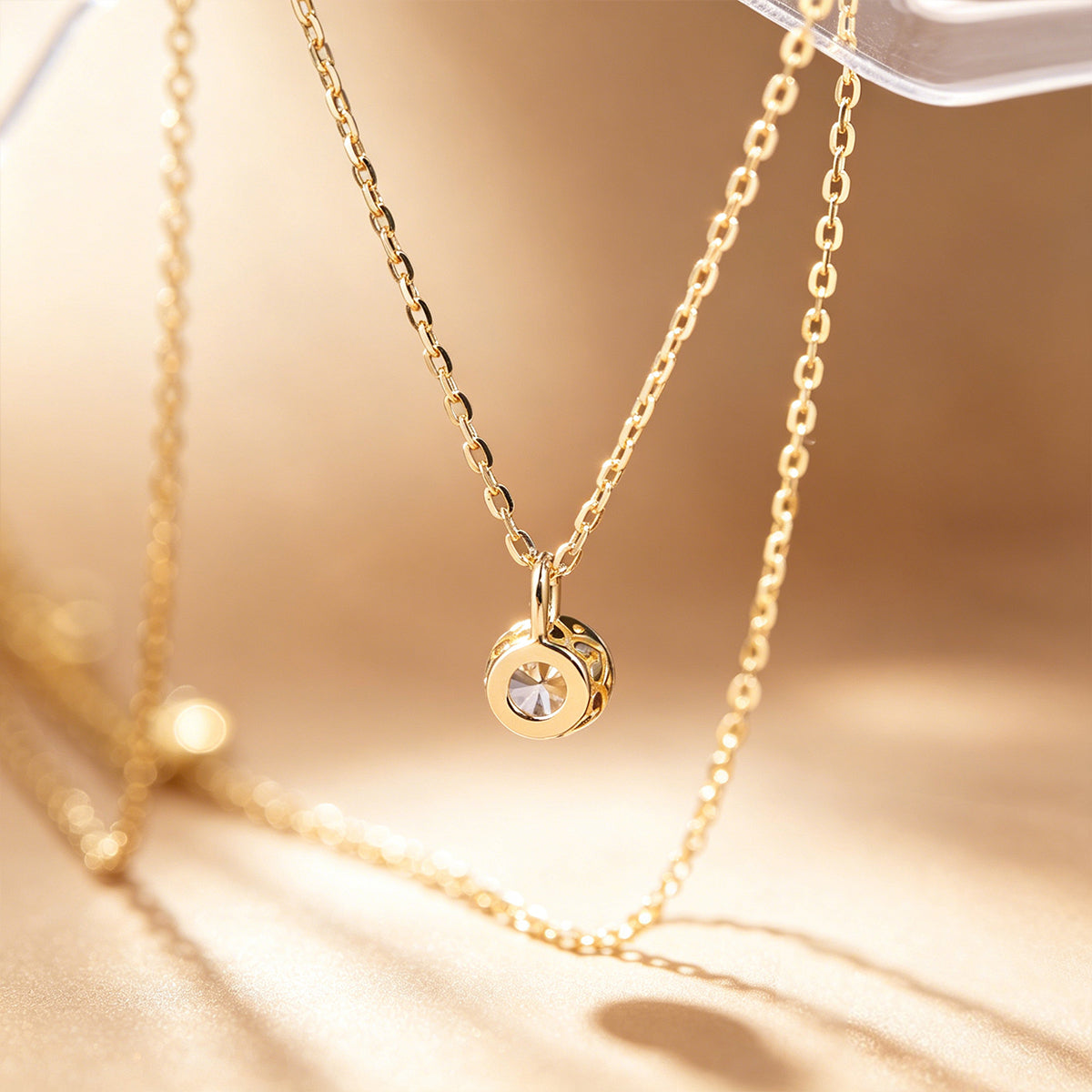 1.0Carat Round Cut Lab grown diamond Pendant Necklace