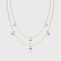 Round Lab grown Diamonds Pendant Necklace