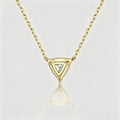 1.0 Carat Triangular Cut Lab grown diamond Pendant Necklace