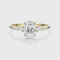 1.5Carat Oval Shaped Lab grown Diamond Engagement Ring