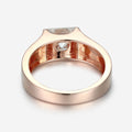 2.0Carat Princess Cut Moissanite Statement Ring • Mens Wedding Band