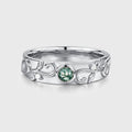Luxury Men's Moss Agate Engagement Band - Solid gold men ring