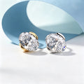 Oval Lab grown Diamonds Hoop Earrings Set