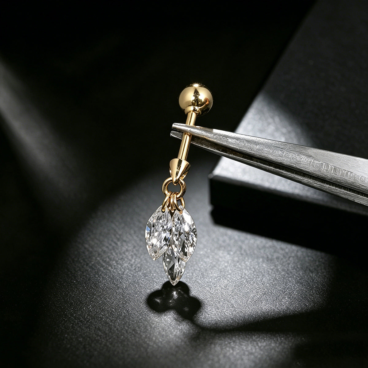 Triple Marquise Lab grown Diamonds Earrings Set