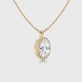 1.0 Carat  Oval Cut Lab grown diamond Pendant Necklace