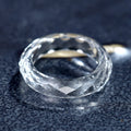 Lab-grown White Sapphire Ring