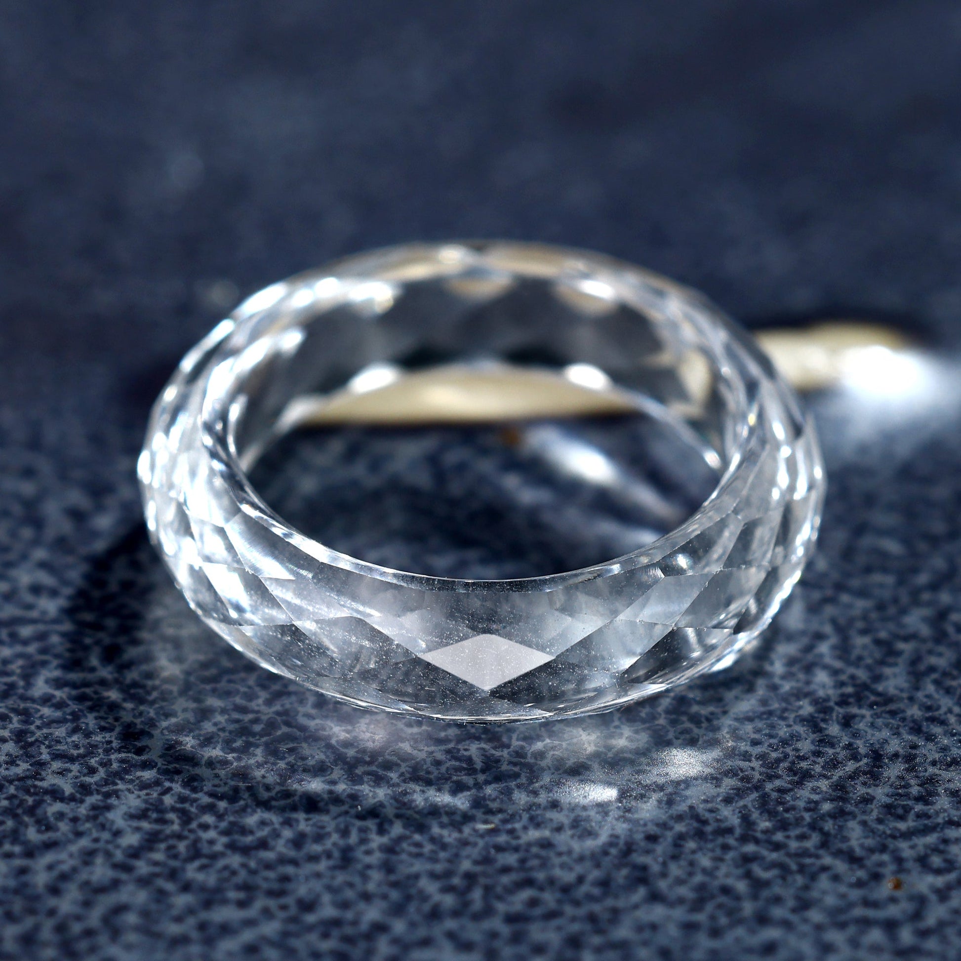 Lab-grown White Sapphire Ring