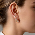 Multi Shape Lab grown Diamonds Drop Earring