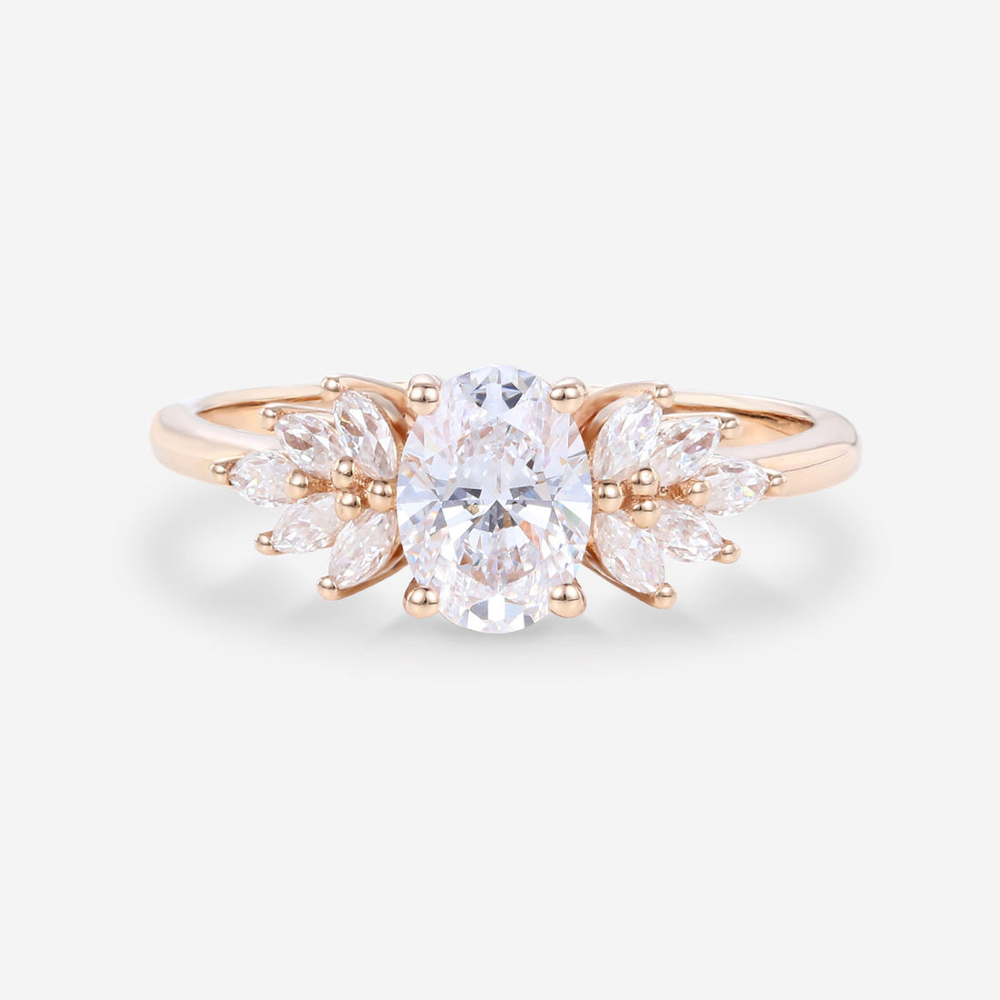 1.0Carat Oval cut Lab-Grown Diamond Engagement ring