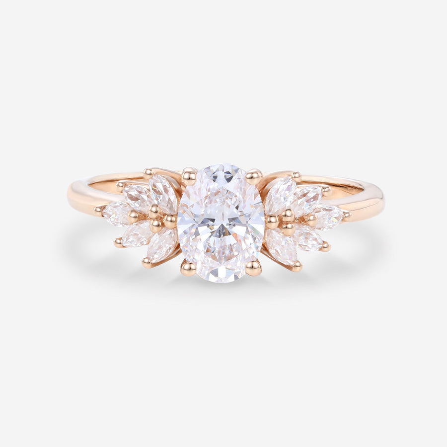 1.0Carat Oval cut Lab-Grown Diamond Engagement ring
