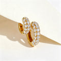 Lab grown Diamonds Hold Hoop Earrings Set