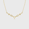 Seven graduated Lab grown Diamonds Pendant Necklace